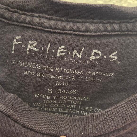 Vintage Black F.R.I.E.N.D.S T-Shirt - Women's Small - Picture 5 of 5